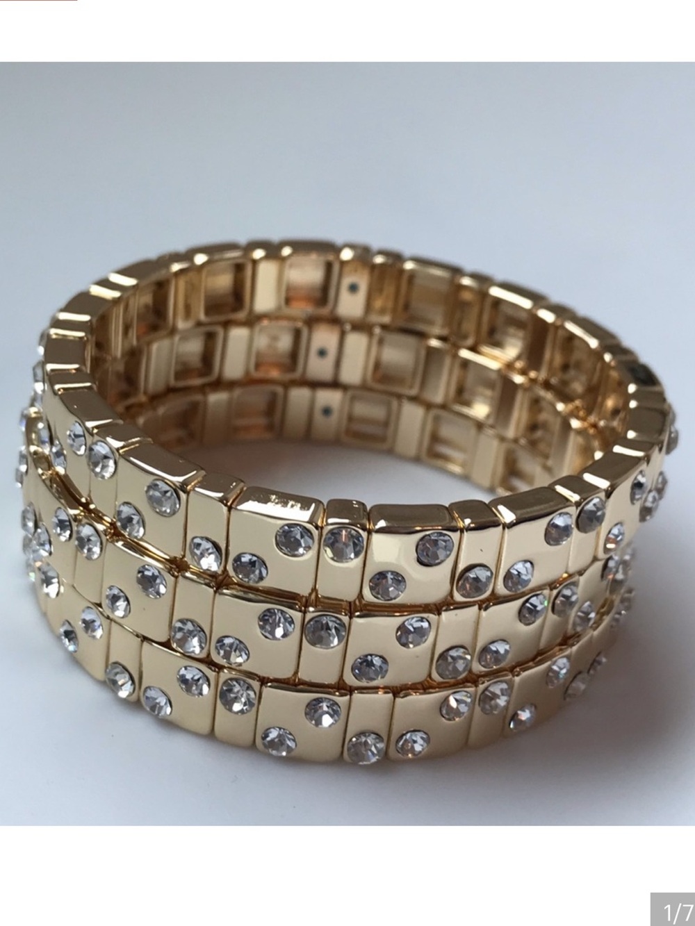 Set of three Roxanne Assoulin twinkle twinkle Stretch Bracelets - Picture 3 of 8